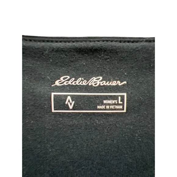 Eddie Bauer Black Aster Comfortable Crossover Dress - Picture 5 of 8